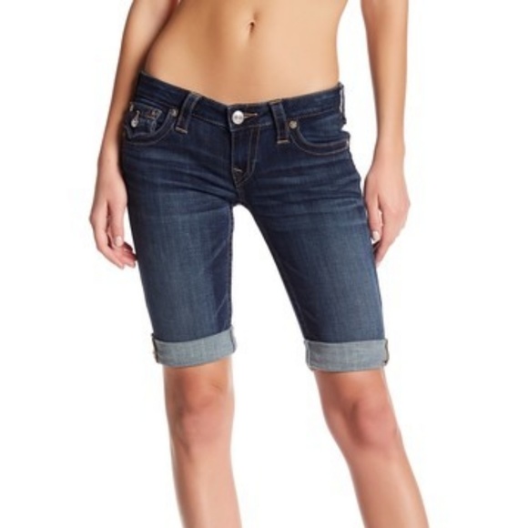 true religion knee length shorts